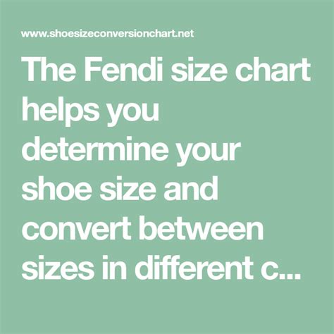 fendi mens size guide|Fendi boot size guide.